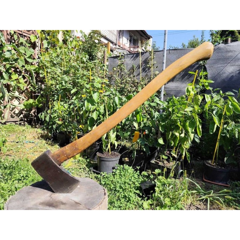 Stara świetnie zachowana duża siekiera szwedzka do lasu URAFORS 2kg trzonek 76cm