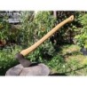 Klasyczna średnia siekiera szwedzka z uszami Hults Bruk 0,8kg  z cholewą,  trzonek 65cm American Hikory