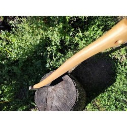 Klasyczna średnia siekiera szwedzka z uszami Hults Bruk 0,8kg  z cholewą,  trzonek 65cm American Hikory